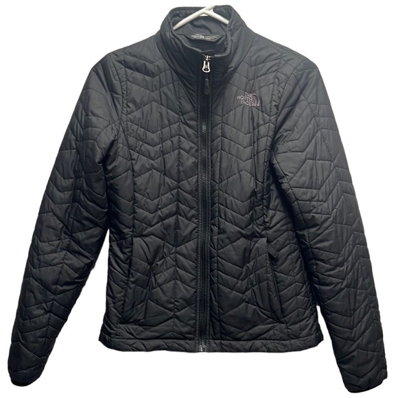 The North Face Quilted Jacket sz XS dark gray - Picture 1 of 8